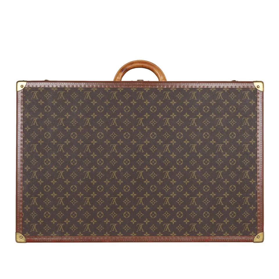 Monogram Alzer 75 Hard Case Trunk Weekend Travel Bag (Authentic Pre-Owned)