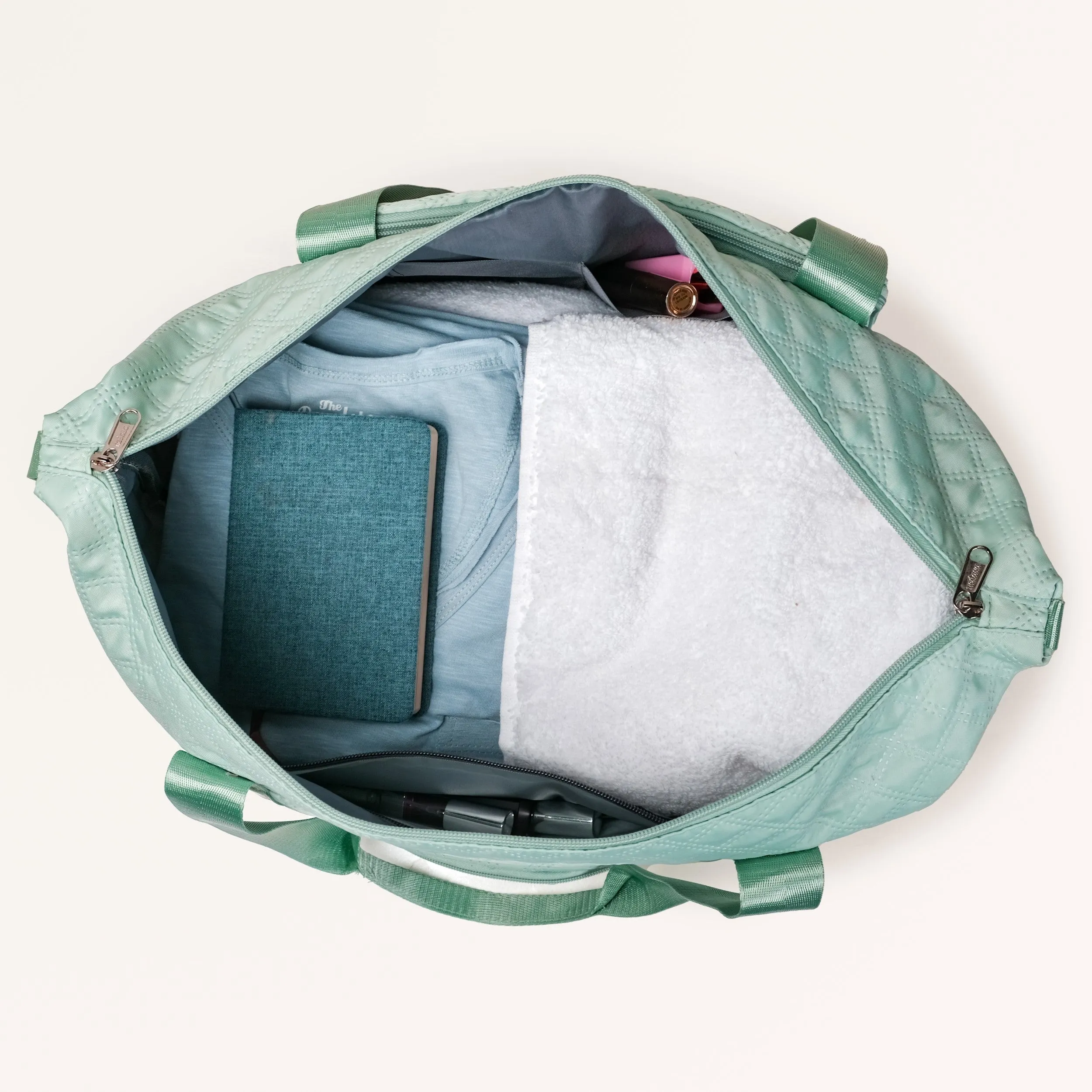 Montara Expandable Foldable Luxe Travel Bag Mint