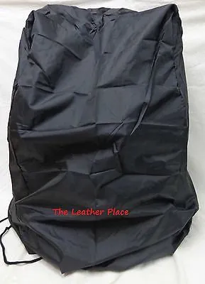 MOTORCYCLE LARGE COWHIDE LEATHER SISSY T BAR BAG TRAVEL PLAIN LUGGAGE NEW