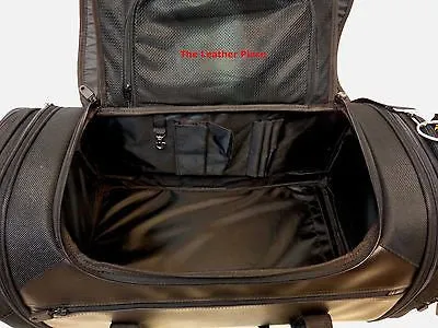 MOTORCYCLE LARGE NYLON RACK SISSY T BAR BAG TRAVEL PLAIN LUGGAGE NEW BLACK