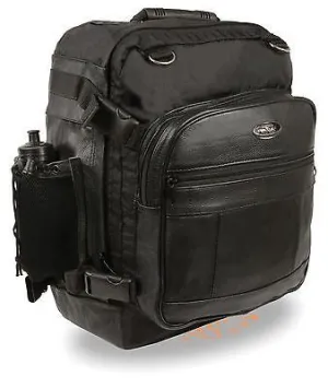 MOTORCYCLE LEATHER SISSY T BAR BAG TRAVEL LUGGAGE WITH BOTTLE NEW WITH TAG