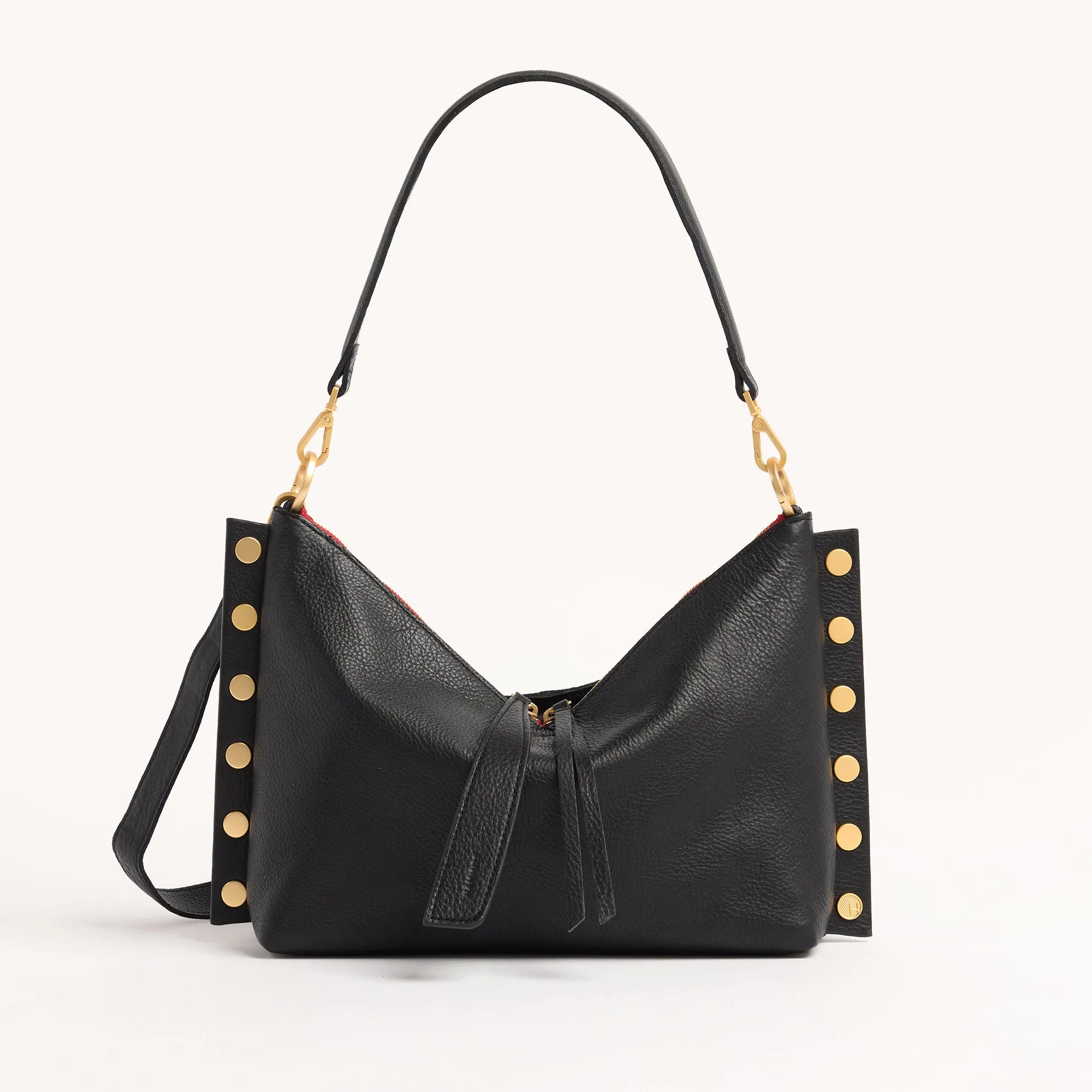 Mr. G | Black/Brushed Gold Red Zip | Med