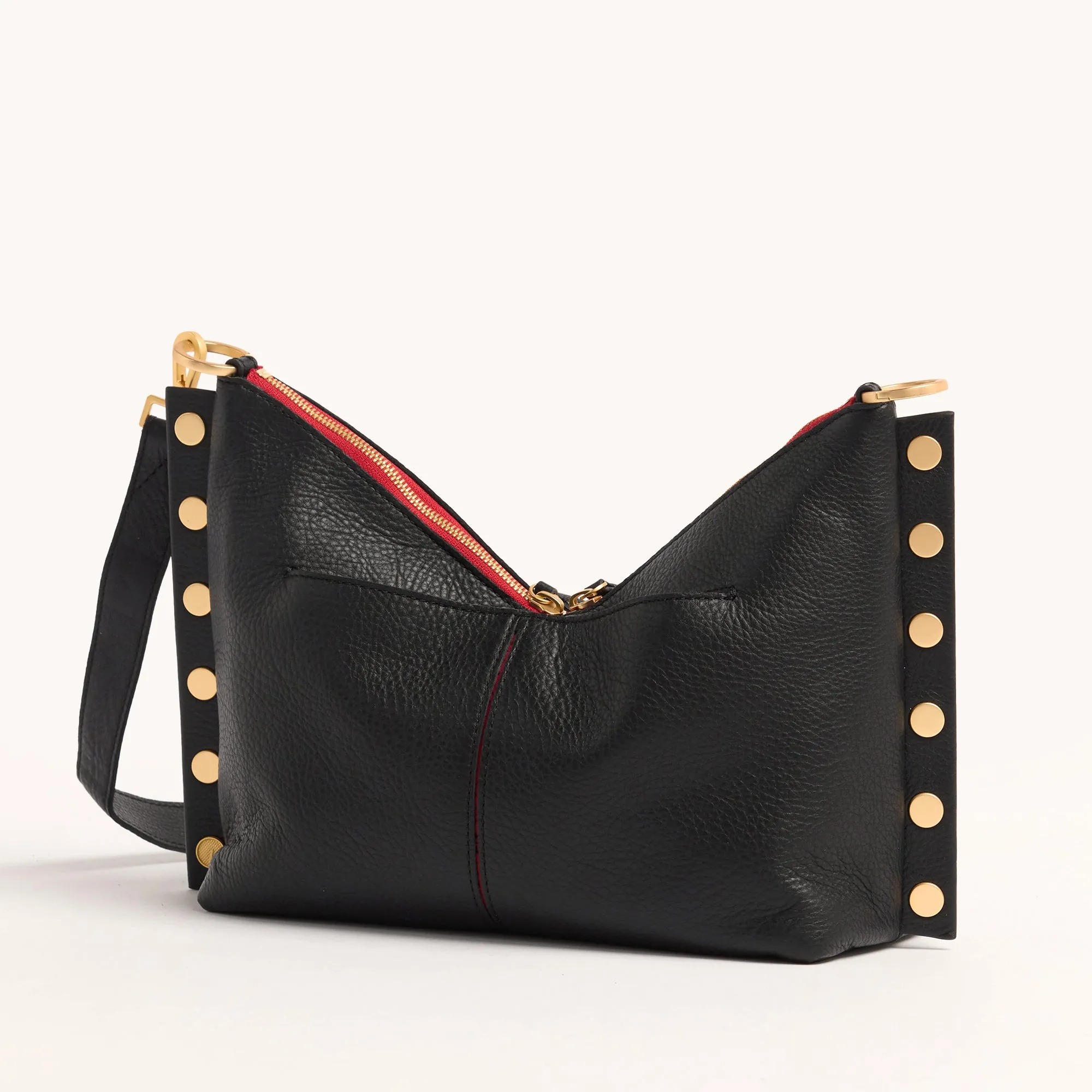 Mr. G | Black/Brushed Gold Red Zip | Med