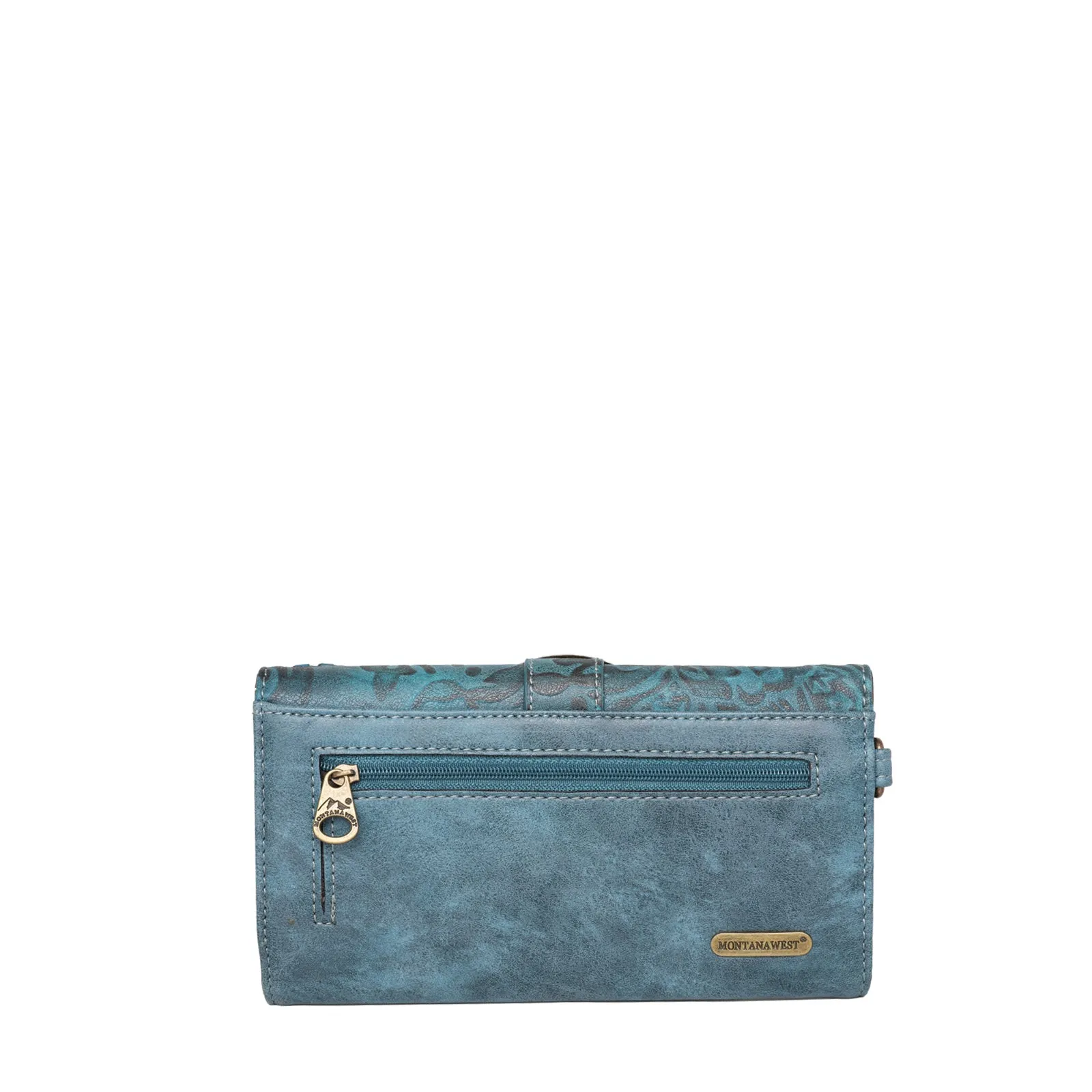 MW823G-8085W Montana West Buckle Collection Concealed Carry Satchel and Wallet -Turquoise