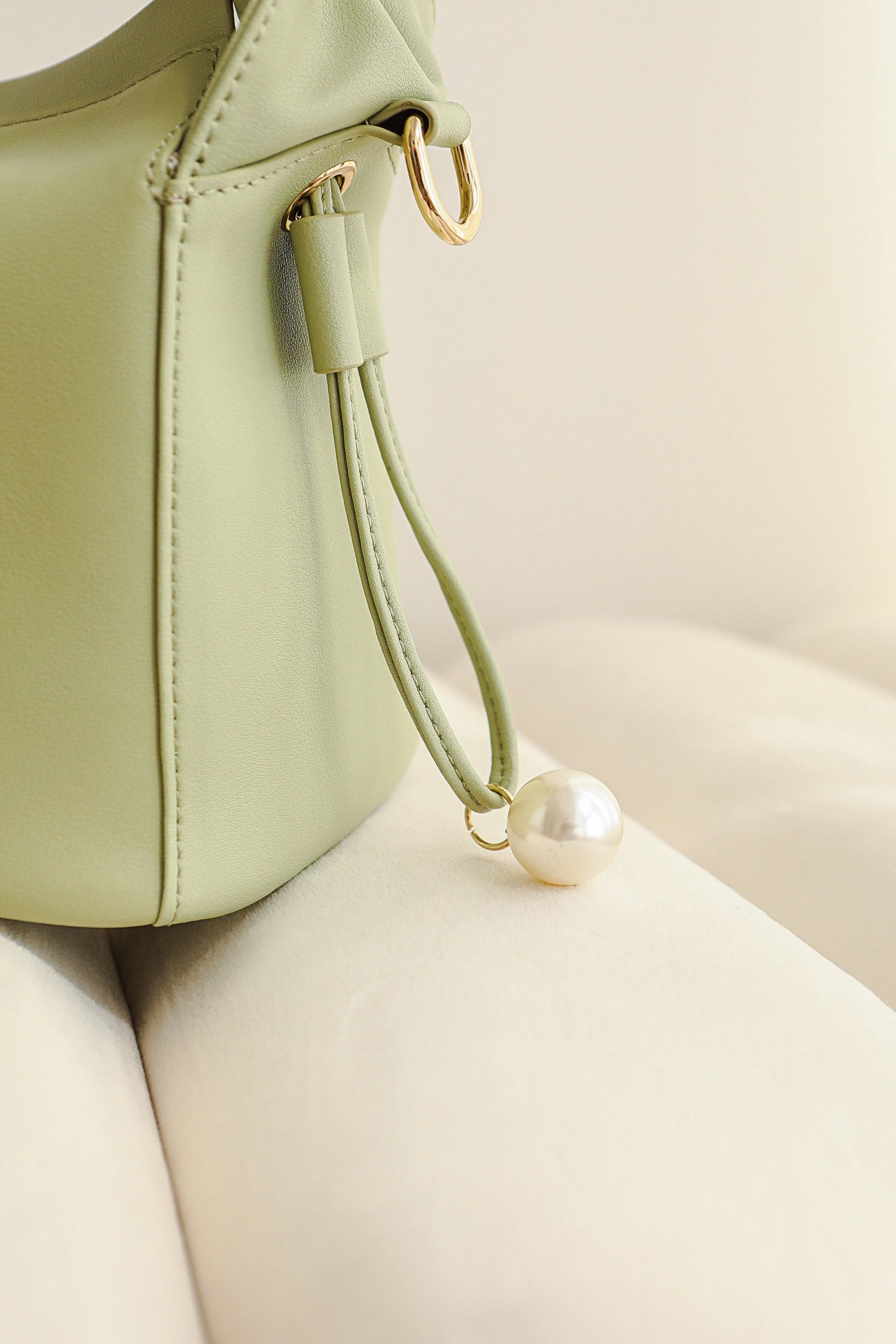 Myla Leather Tote - Green