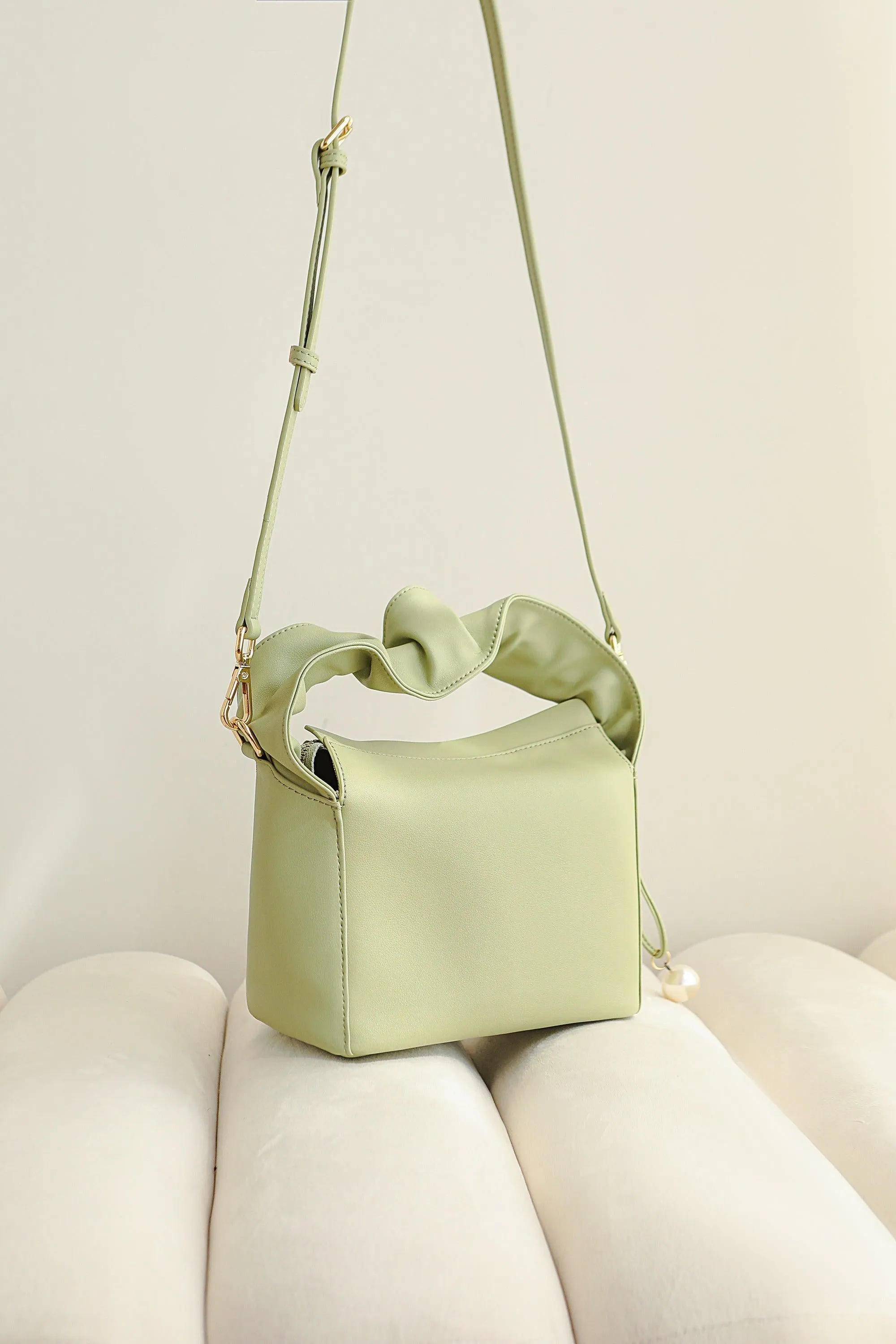 Myla Leather Tote - Green