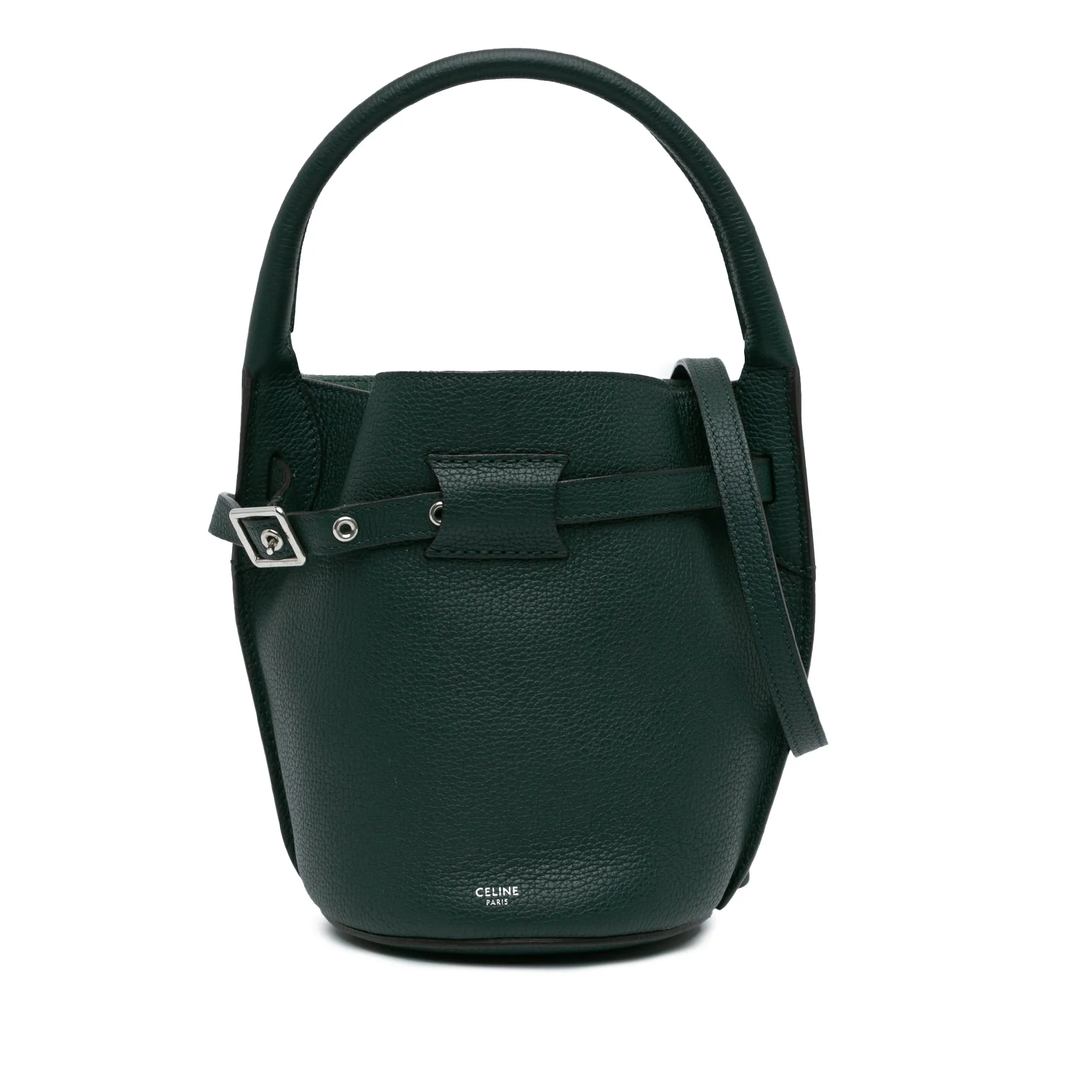 Nano Leather Big Bucket Bag