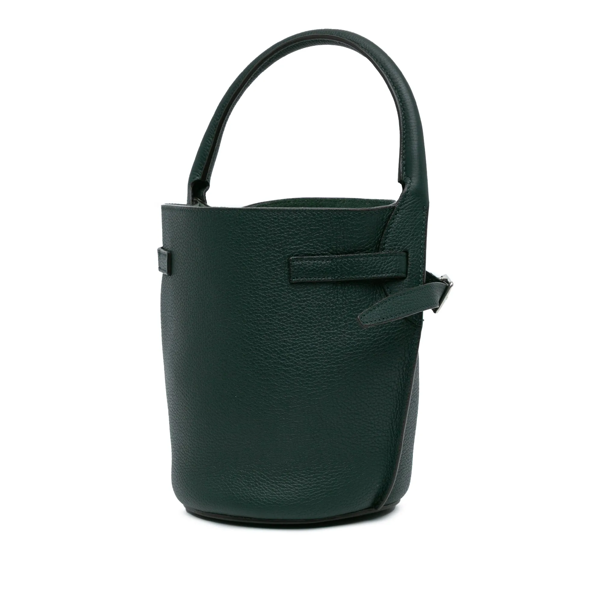 Nano Leather Big Bucket Bag