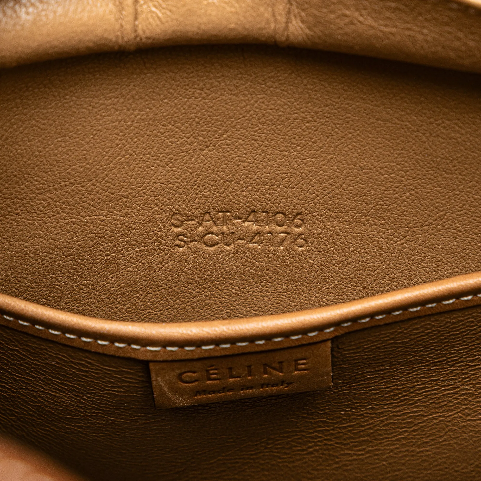 Nano Tricolor Leather Luggage Tote