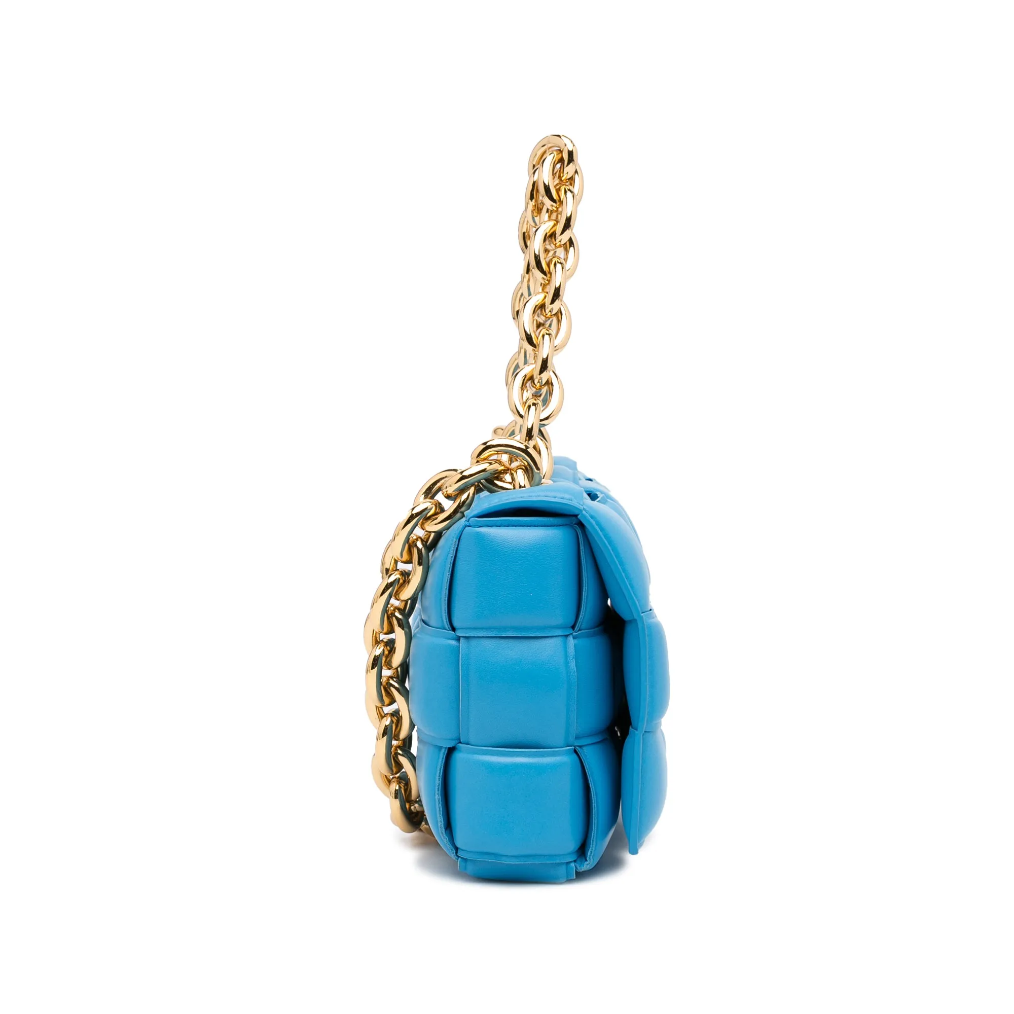 Nappa Intrecciato Padded Chain Cassette Satchel