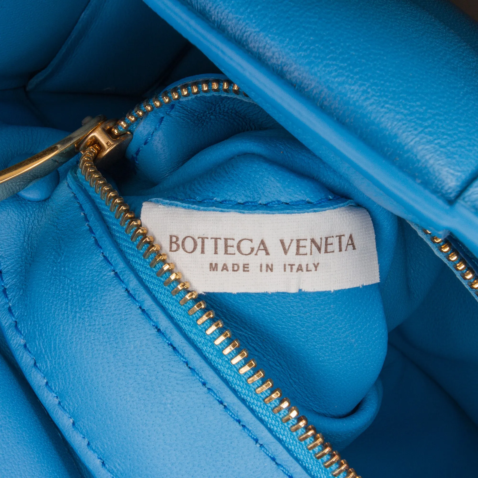 Nappa Intrecciato Padded Chain Cassette Satchel