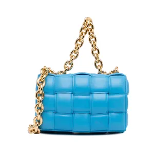 Nappa Intrecciato Padded Chain Cassette Satchel