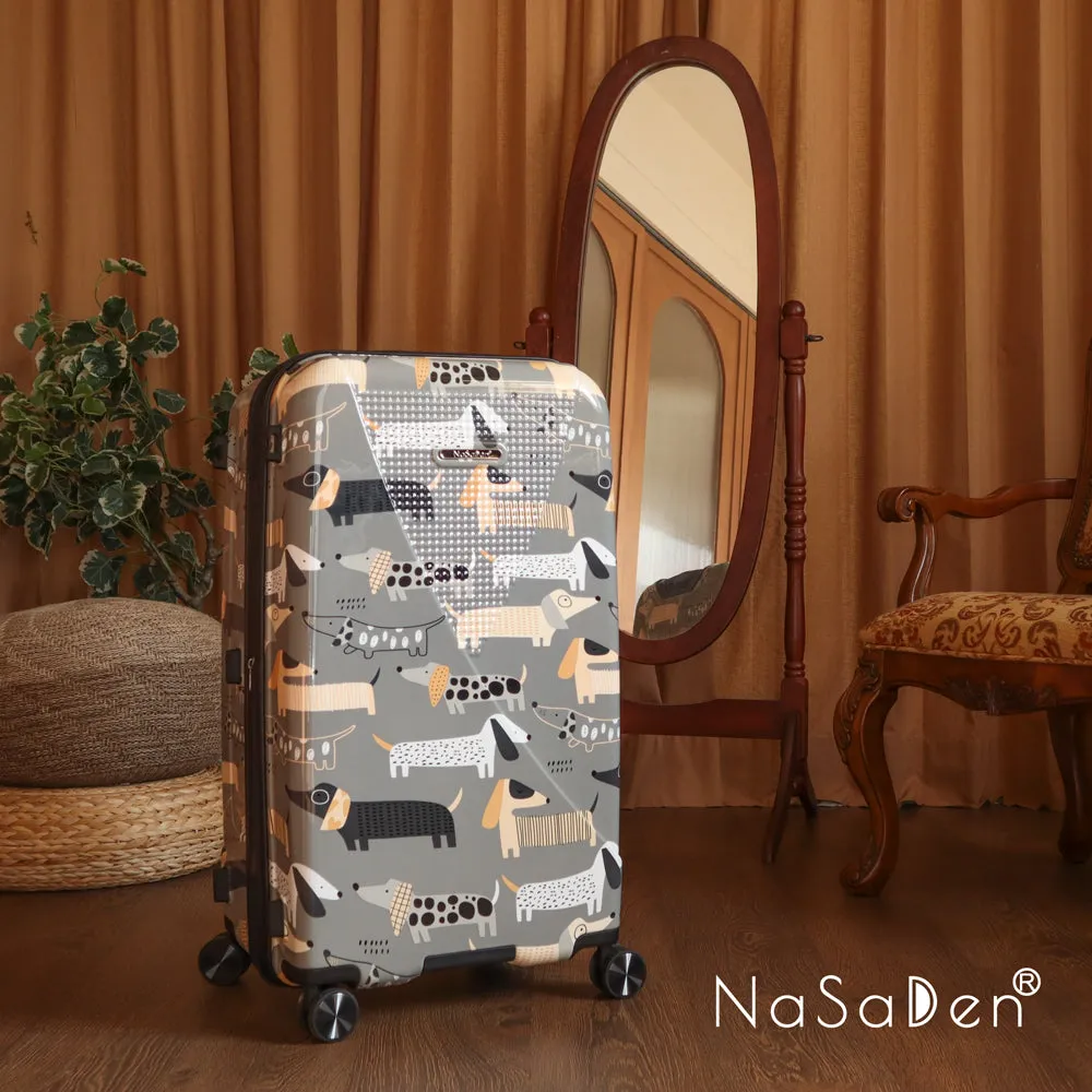 NaSaDen Hohenzollern Series Limited Edition [Dachshund] 29" Pickup extendable suitcase/ Large checked luggage