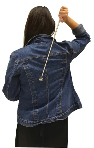 NEW Bios Living Extendable Back Scratcher, Stainless steel and aluminum construction, 5 prongs for maximum itchy relief, Pen clip included for easy carrying