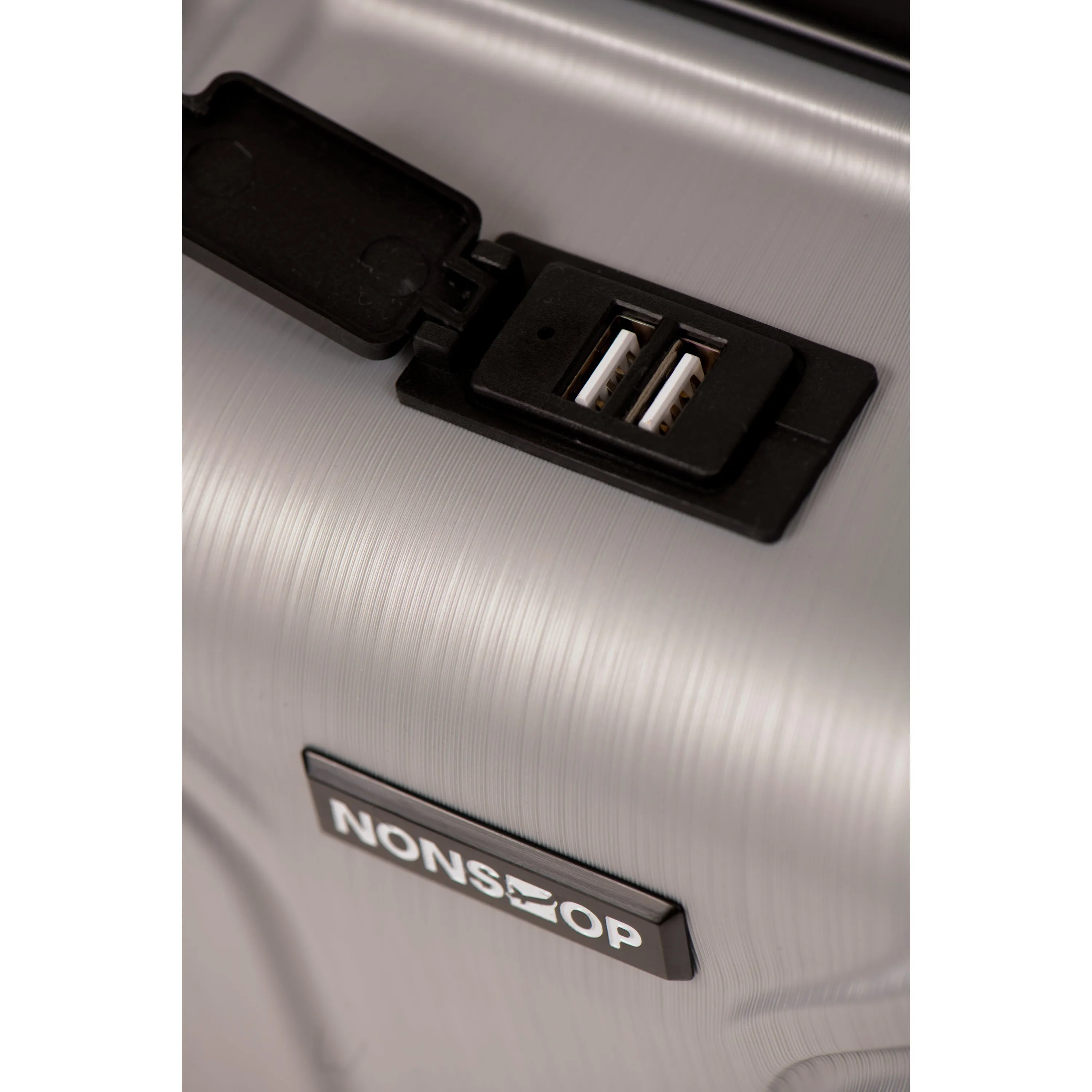 NEW YORK 3 Piece Set (20"/24"/28") 4-Wheel Luggage Set   PowerBank & 2 packing cubes