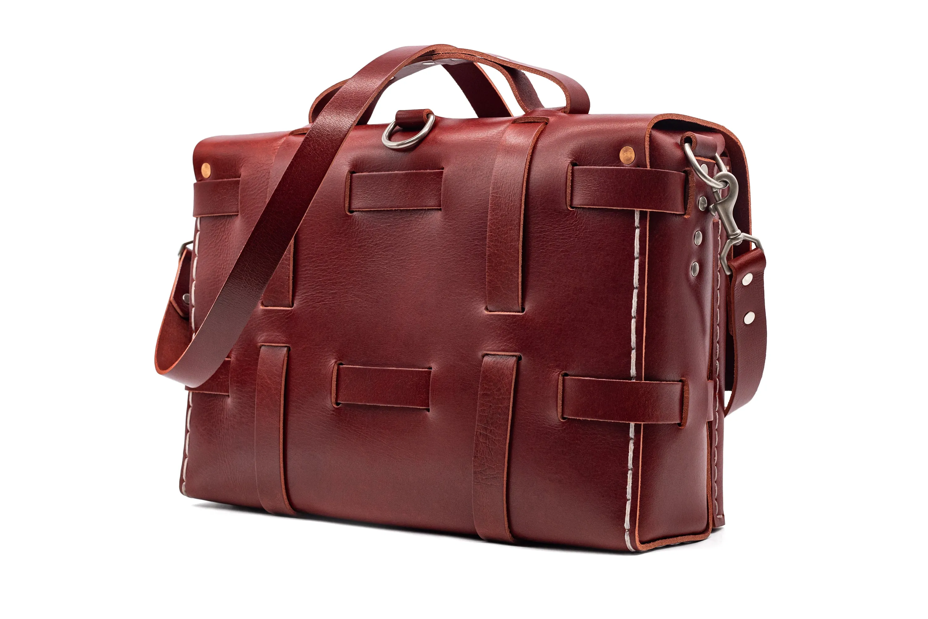 No. 4316 - Bohemian Leather Satchel