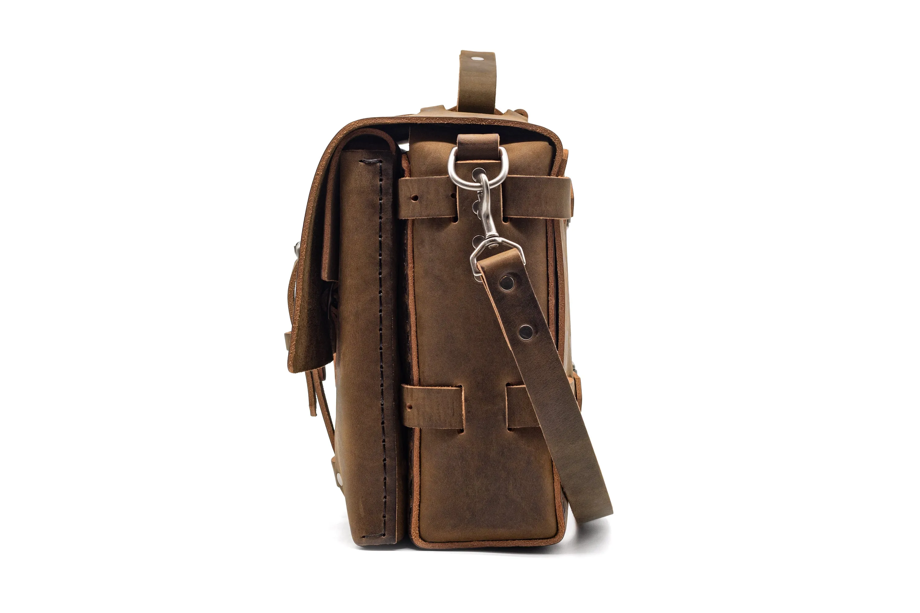 No. 4316 - Bohemian Leather Satchel