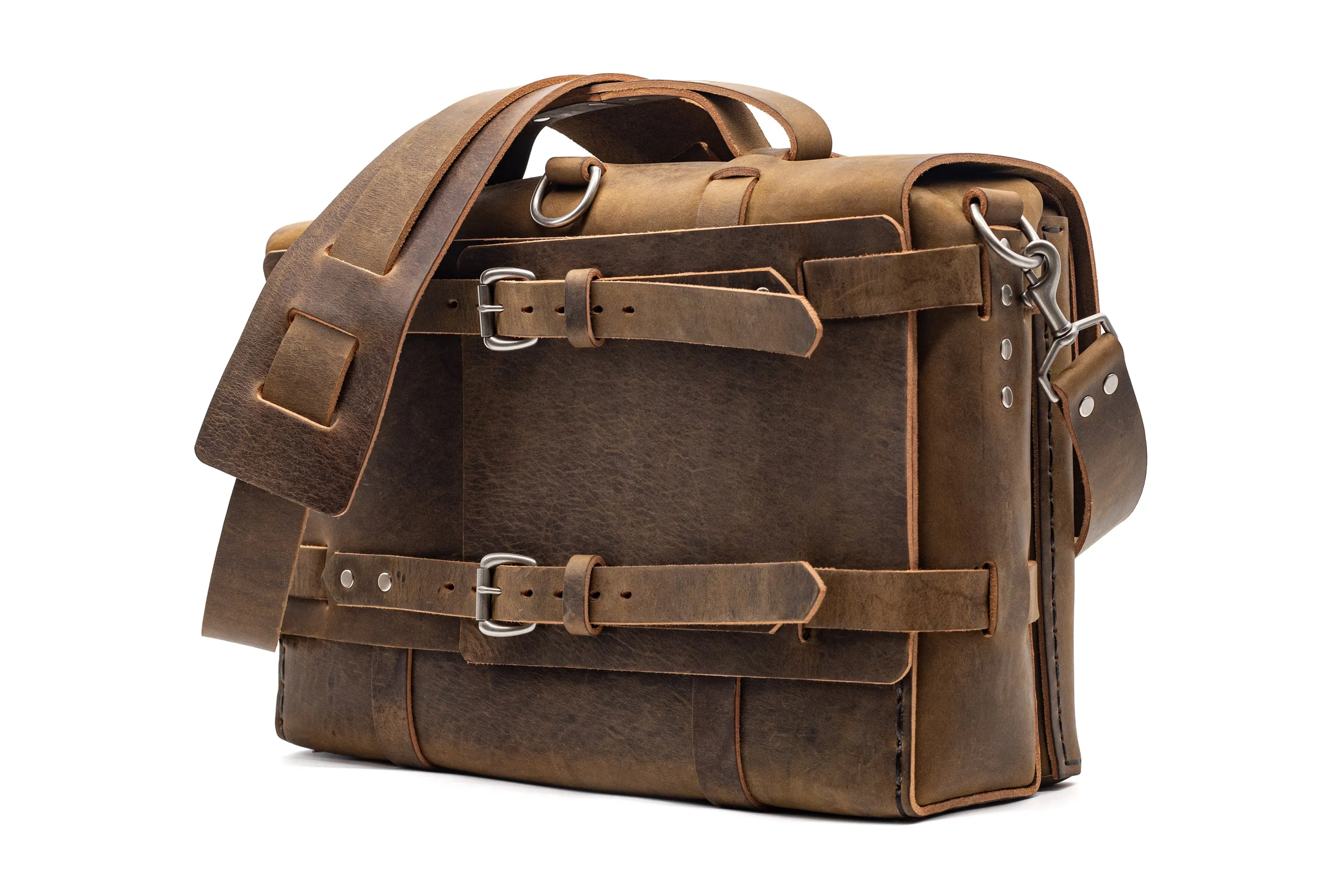 No. 4316 - Bohemian Leather Satchel