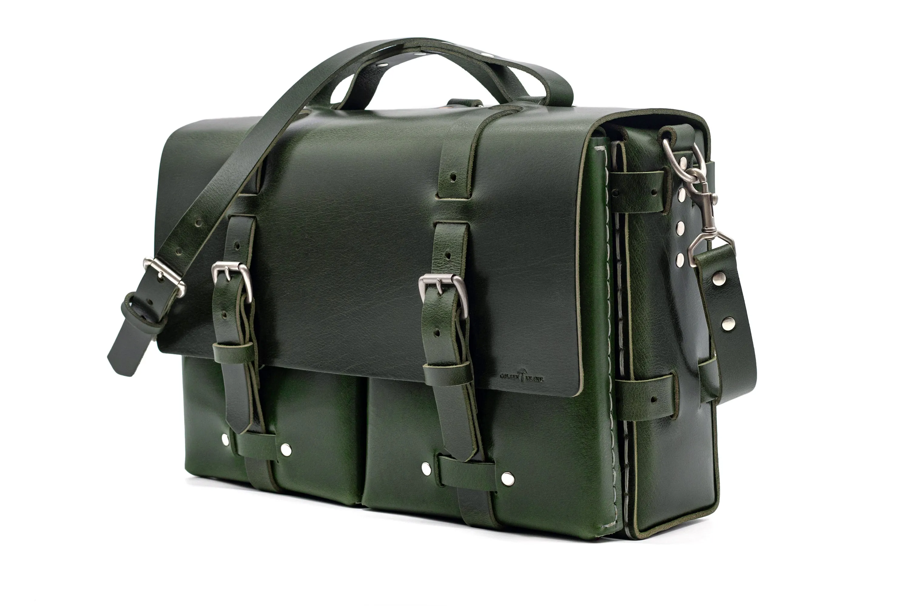 No. 4316 - Bohemian Leather Satchel