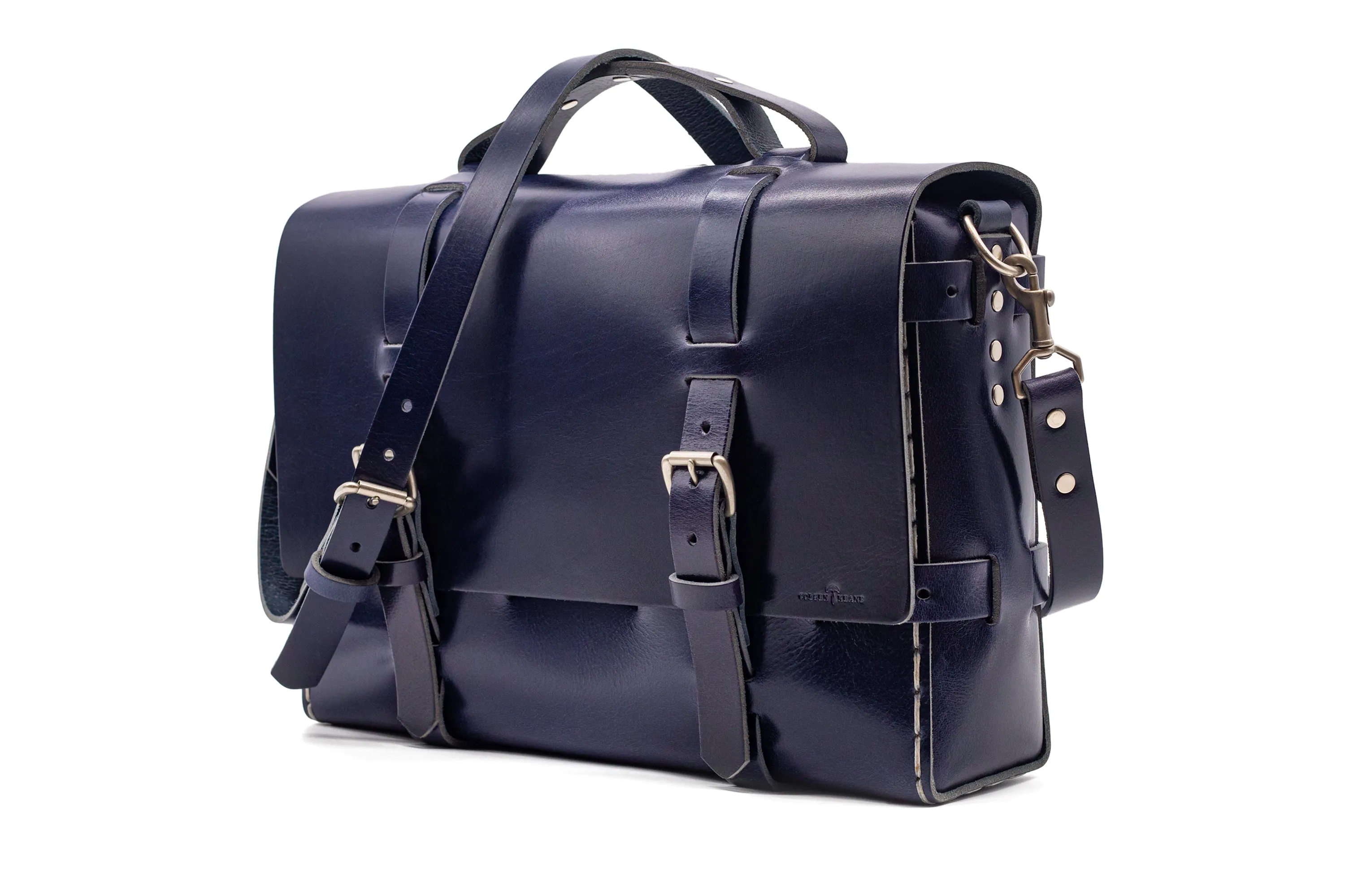 No. 4316 - Bohemian Leather Satchel
