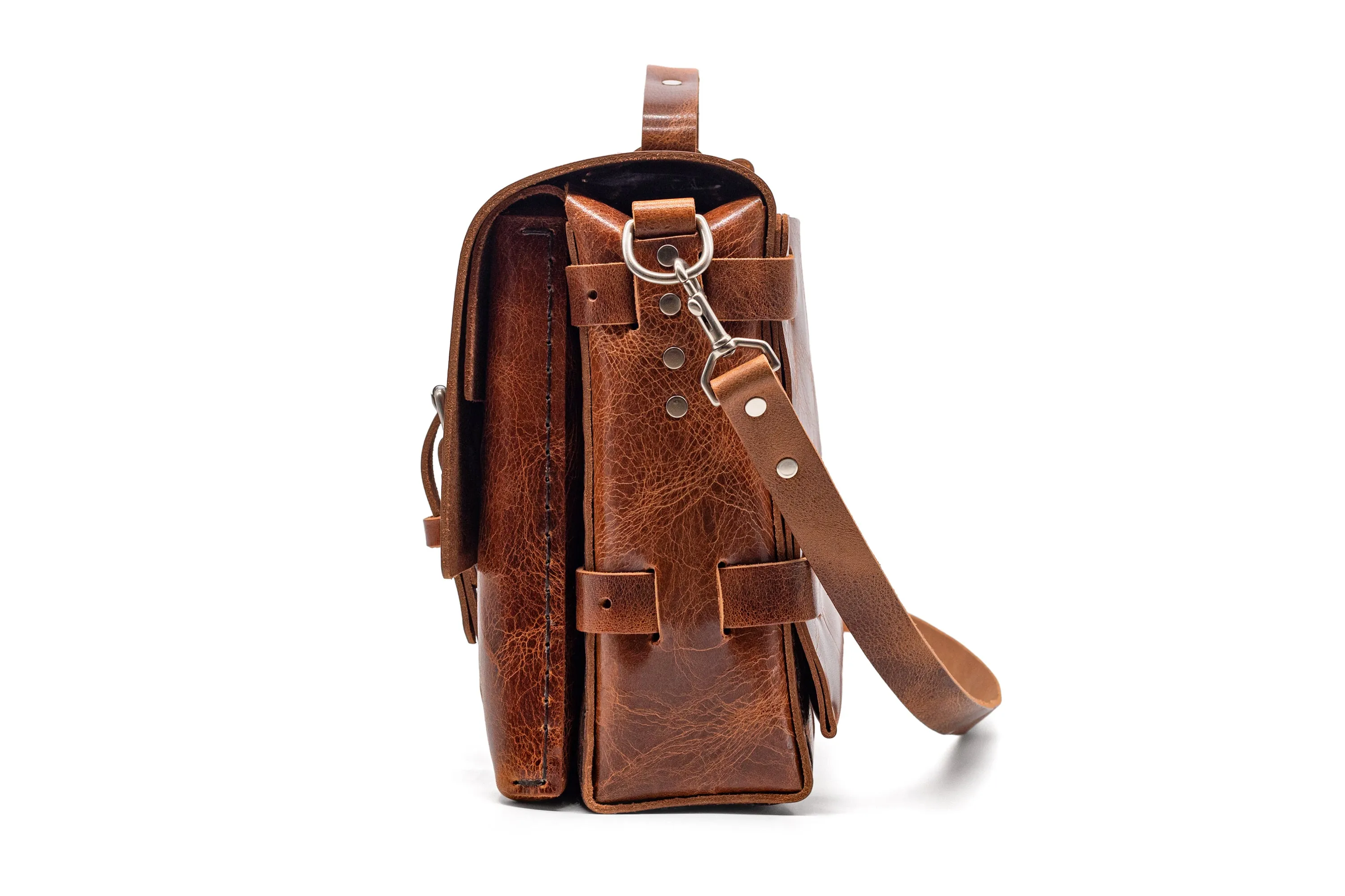 No. 4316 - Bohemian Leather Satchel