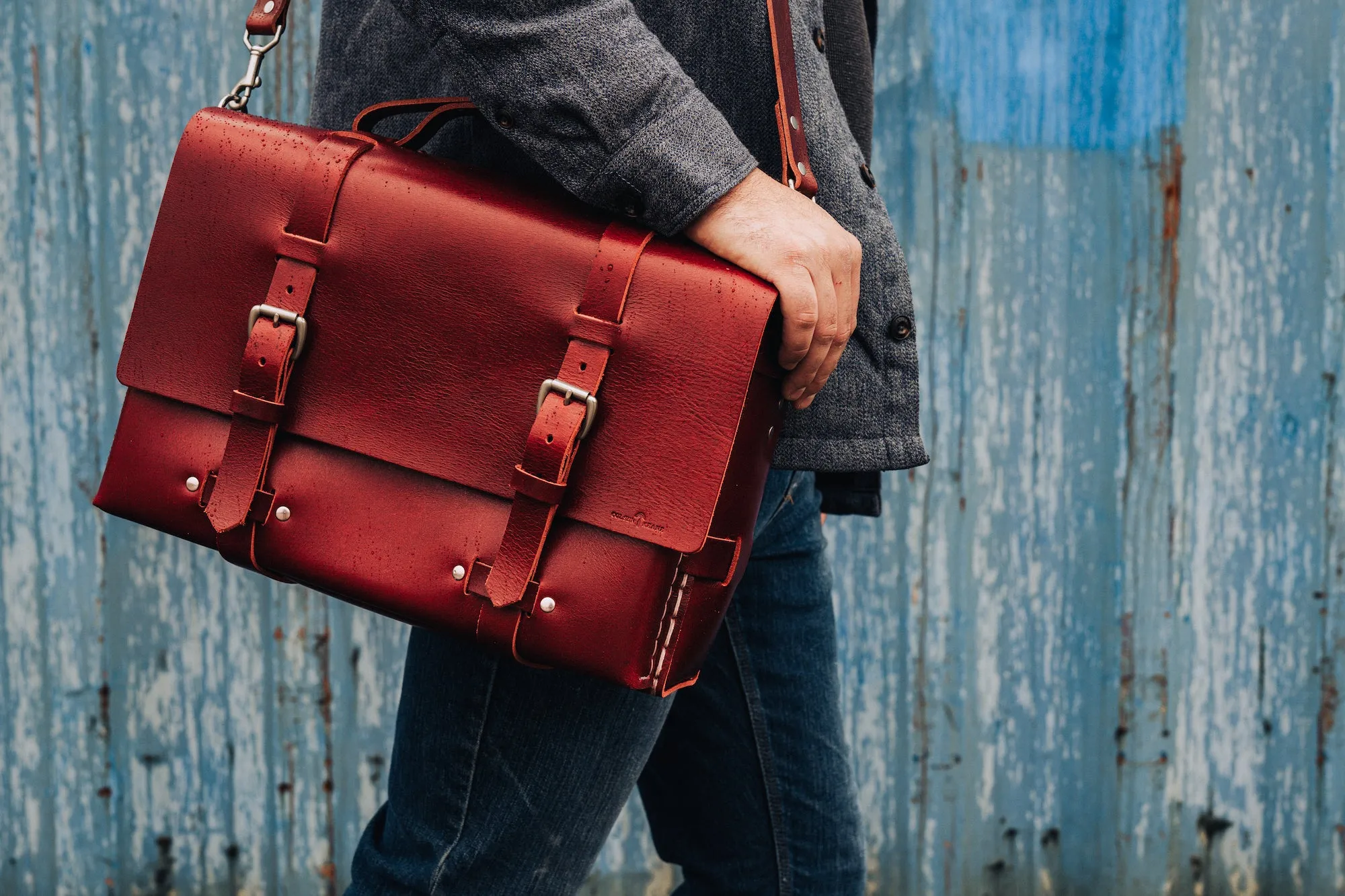 No. 4316 - Bohemian Leather Satchel
