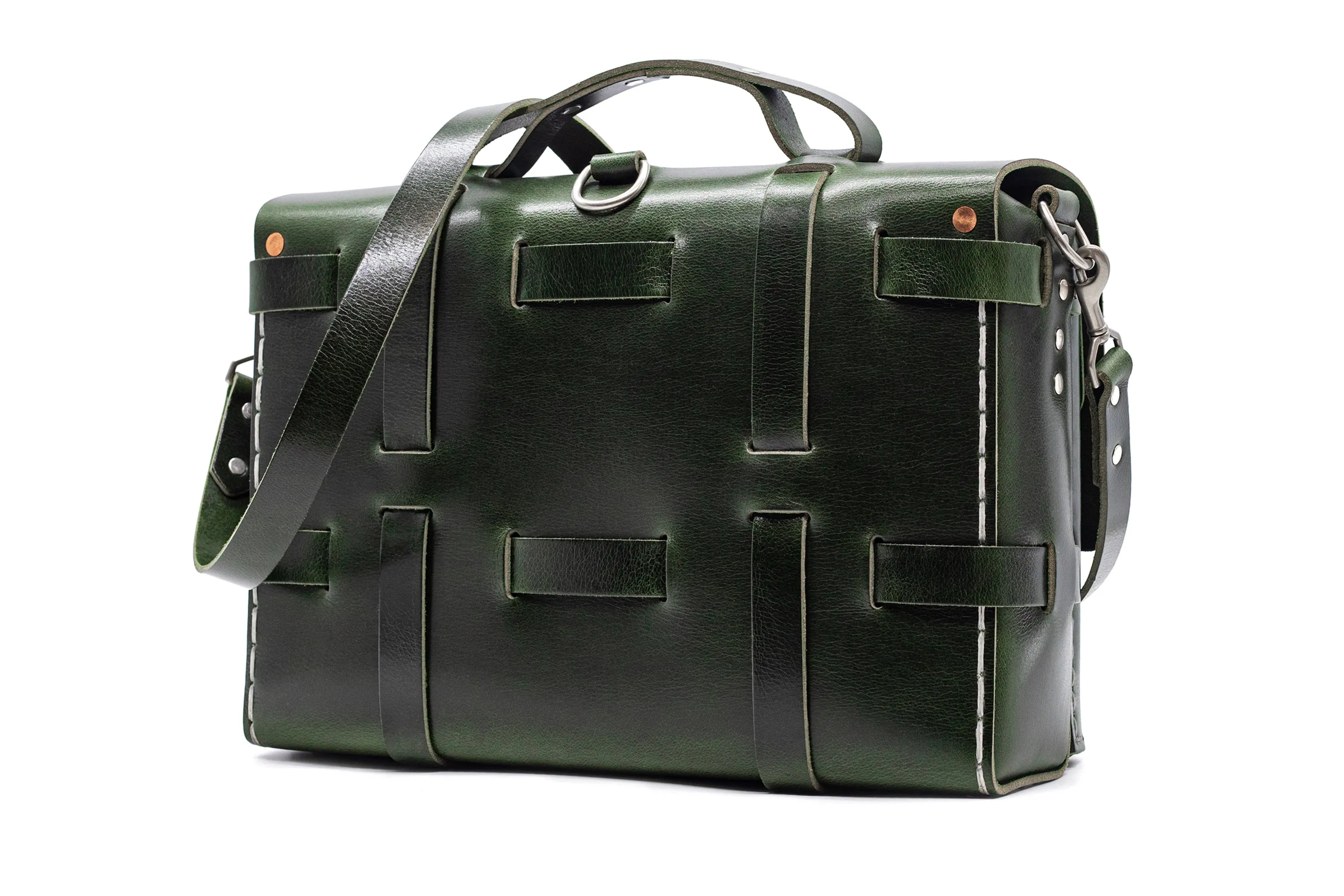 No. 4316 - Bohemian Leather Satchel