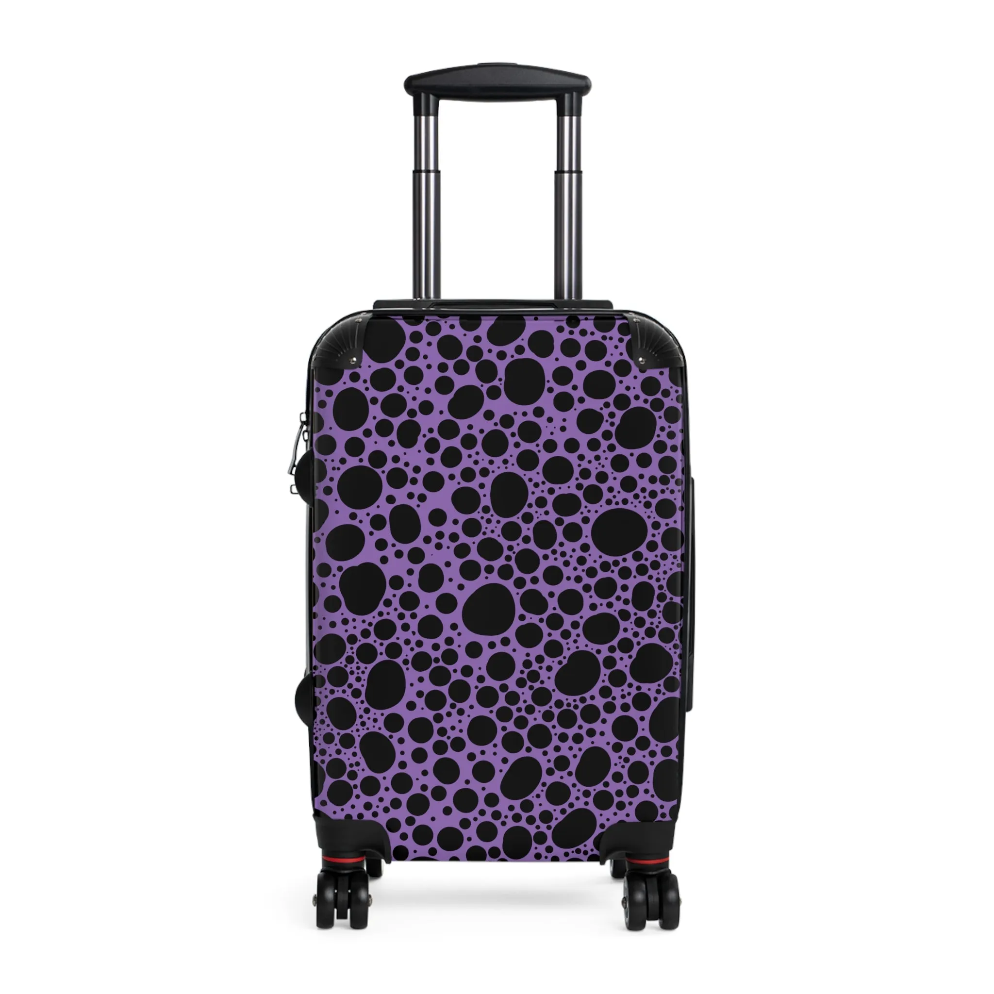 Noir Pointallism on Lilac Suitcase