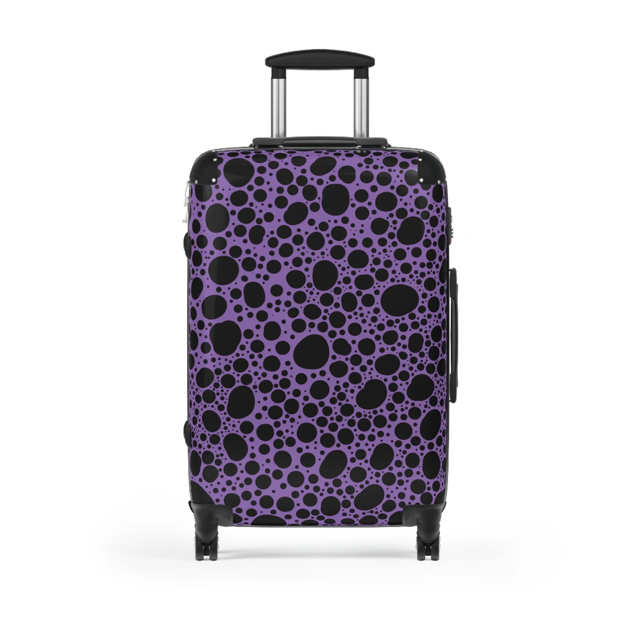 Noir Pointallism on Lilac Suitcase