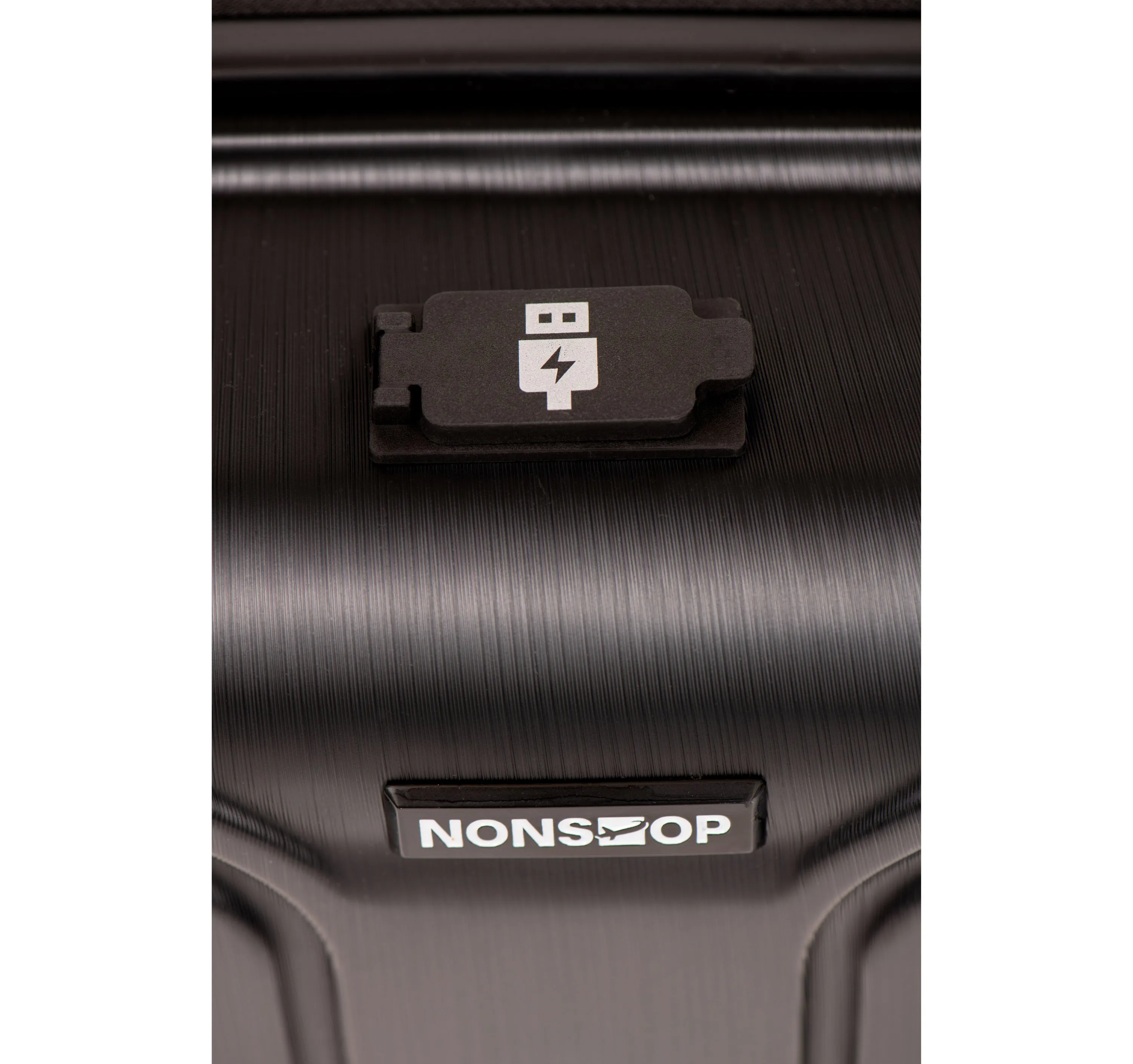 NONSTOP To New York 20-Inch Expandable Spinner with TSA Lock and Double USB Port