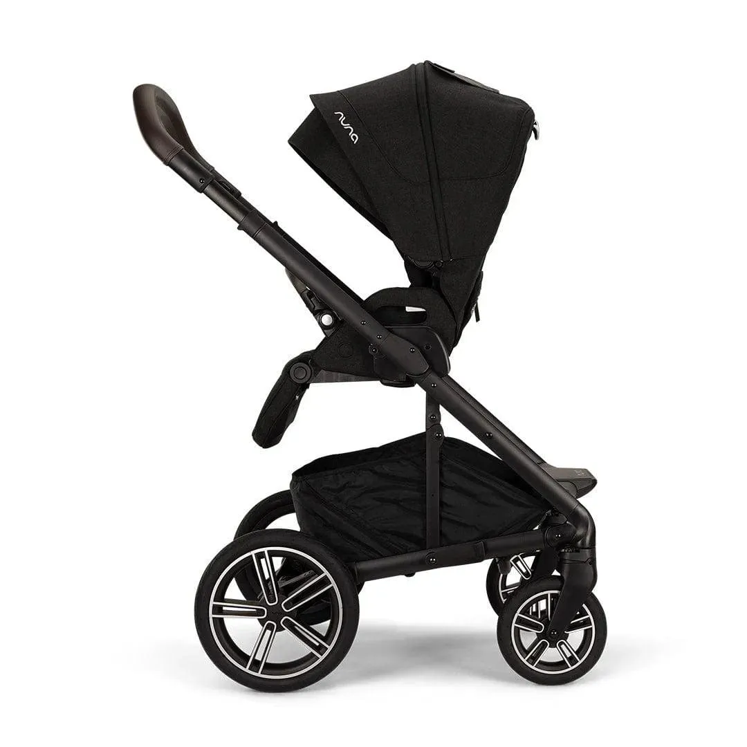 Nuna MIXX Next & PIPA Next Bundle - Caviar (Chocolate & Tan Leatherette)
