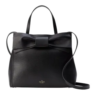 Olive Drive Brigette Bow Black Satchel Bag