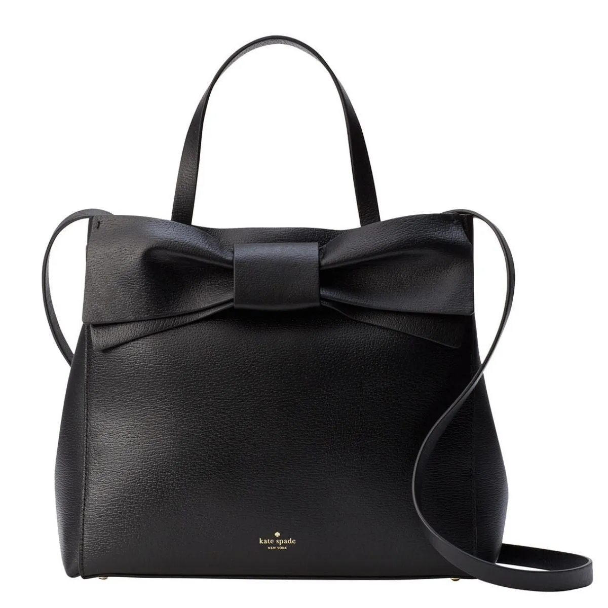 Olive Drive Brigette Bow Black Satchel Bag