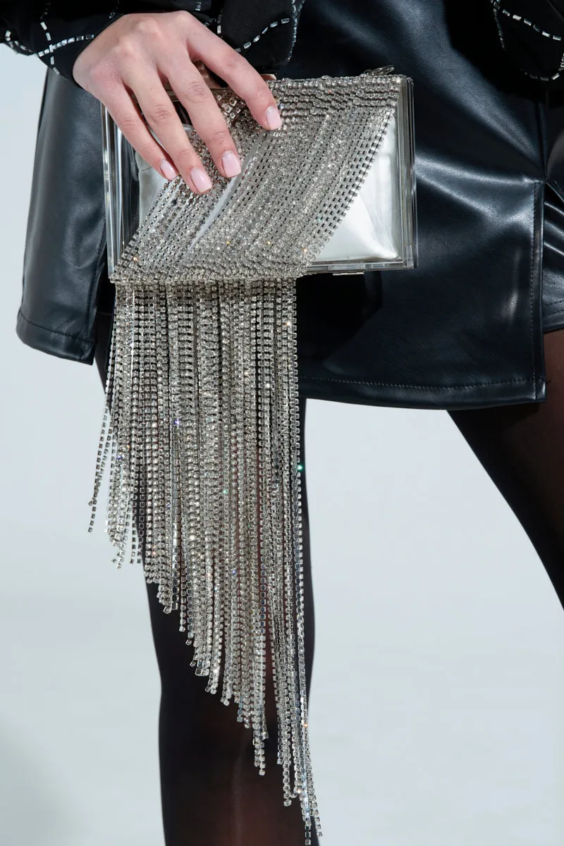 OVER THA TOP CLEAR BLING CLUTCH