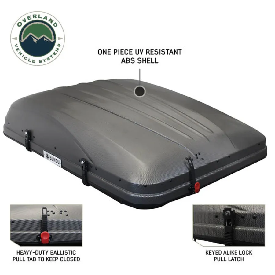 OVS HD Bundu Cantilever Hard Shell Roof Top Tent, Grey Body & Green Rainfly