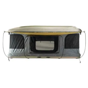 OVS HD Bundu Pop Up Hard Shell Roof Top Tent, Grey Body & Green Trim