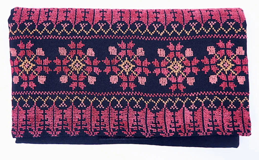 Palestinian Cross Stitch Clutch Purse