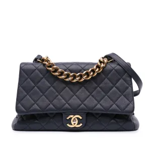 Paris Rome Large Sheepskin Trapezio Flap