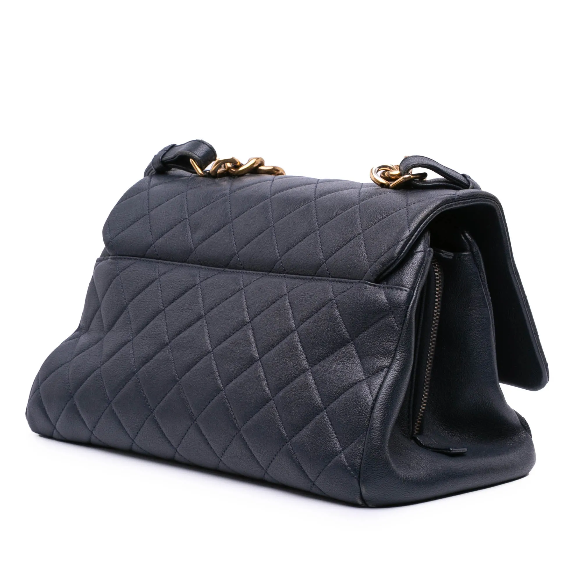 Paris Rome Large Sheepskin Trapezio Flap