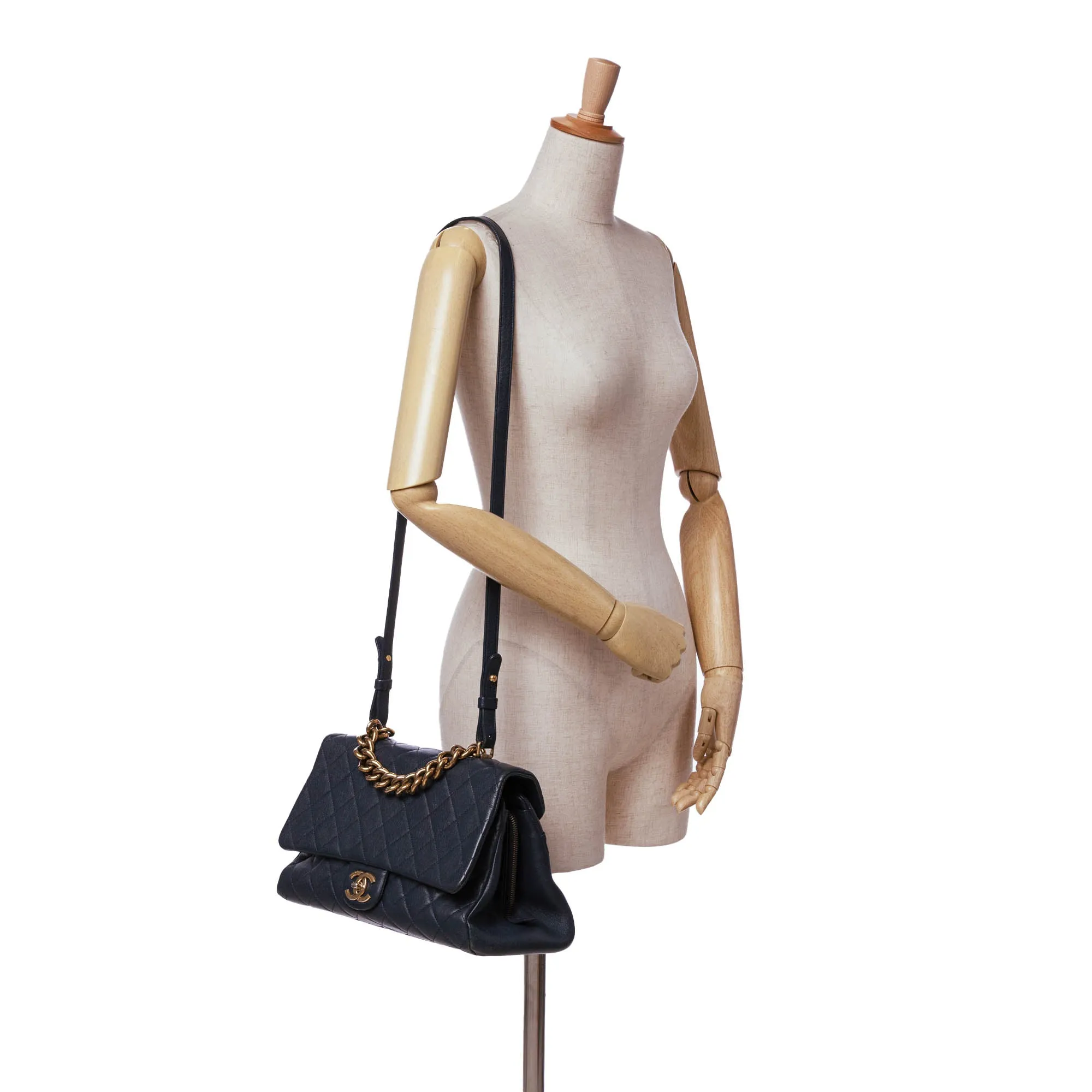 Paris Rome Large Sheepskin Trapezio Flap