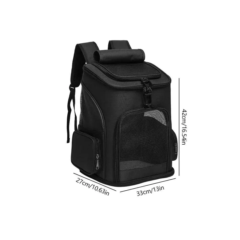 Pet Travel Backpack - Expandable Breathable Carrier
