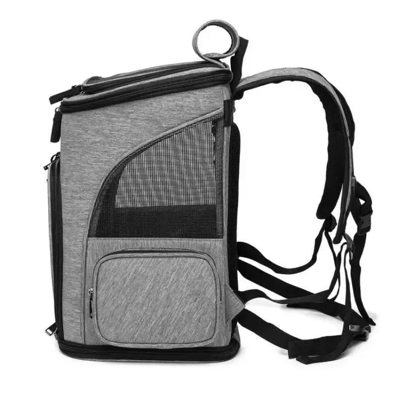 Pet Travel Backpack - Expandable Breathable Carrier