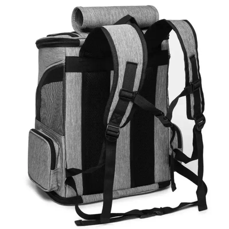 Pet Travel Backpack - Expandable Breathable Carrier