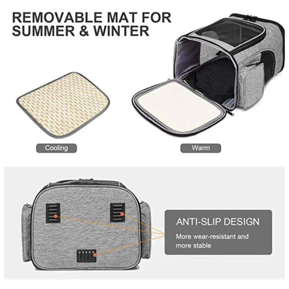 Pet Travel Backpack - Expandable Breathable Carrier