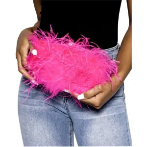 Pink Friday feather bag