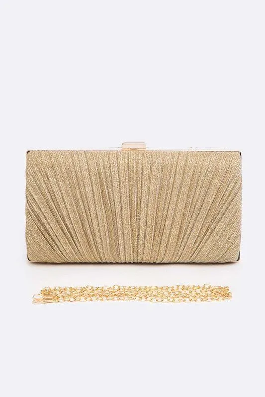 Pleated Box Clutch