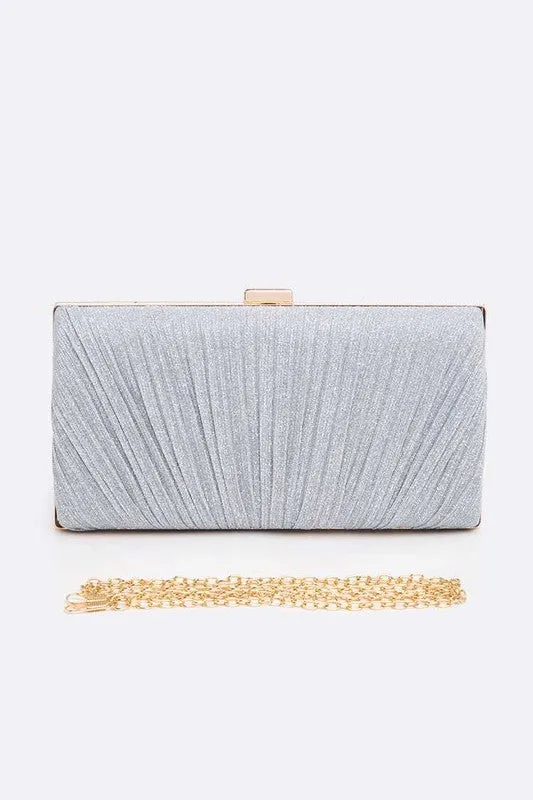 Pleated Box Clutch