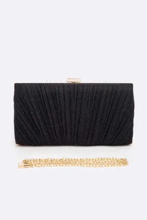 Pleated Box Clutch