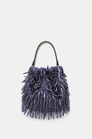 Porcupine Hand Embellished Purple Potli Bag