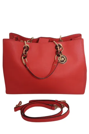Pre-Loved Treasures - Michael Kors 'Cynthia' Coral Leather Satchel